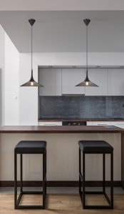 Závesná lampa čierna 25 cm Kiruna S Ledea