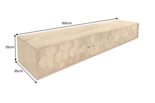 Závěsný TV stolek KELOPATRA Dekorhome