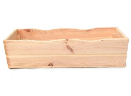 Dřevěný truhlík 64 cm - BAREVNÁ VARIANTA: Hnědá