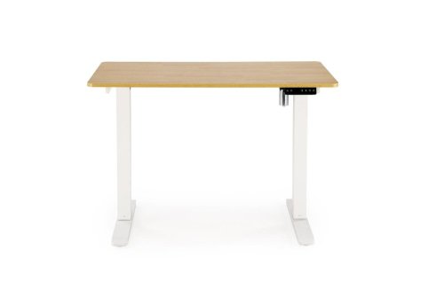 Výškovo nastaviteľný písací stôl B53 - BAREVNÁ VARIANTA: Dub zlatý / biela