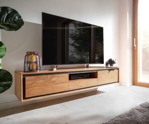 TV stolík Stonegrace 175 cm akácia prírodná 2 dvierka 1 priehradka 1