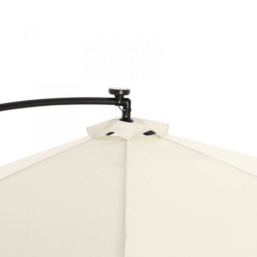 Závěsný slunečník s LED světlem Ø 330 cm Dekorhome