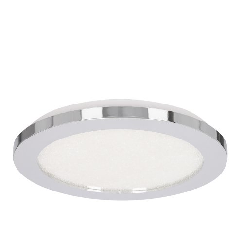 Stropní koupelnové svítidlo PIXEL minimalistické - stříbrný chrom 22,5 cm - kulaté LED stropní svítidlo se stmíváním 3000K 12W IP441