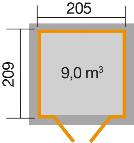 Drevený záhradný domček 226