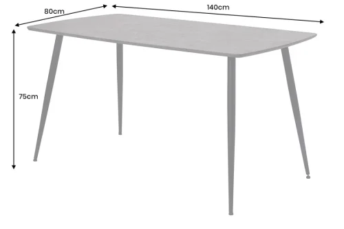 Jídelní stůl TRITON 140 cm Dekorhome