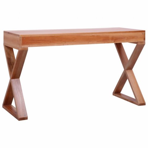 Psací stůl masivní mahagonové dřevo Dekorhome - BAREVNÁ VARIANTA: Hnědá
