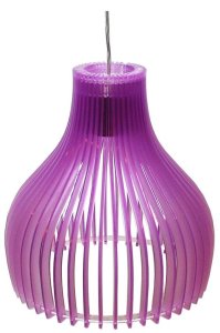 Závěsná stropní lampa 1X60W E27 fialová BUREN