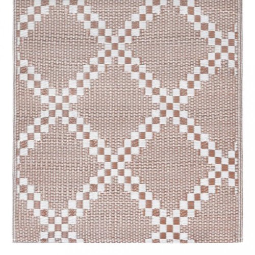Venkovní koberec hnědá PP Dekorhome - ROZMĚR: 80x150 cm