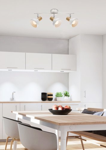 Závesná stropná lampa 3xE14 biela PUERTO