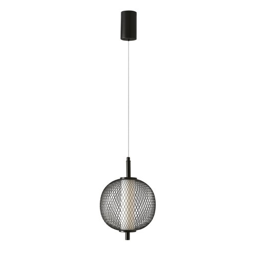 Závesná lampa PUMA s drôteným tienidlom s priemerom 20 cm – dizajnová lampa do obývačky, LED 3000K