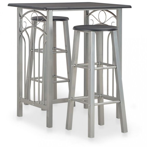 Barový set kov / MDF / dřevo Dekorhome