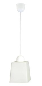 Stropná lampa Wibra 12 1xE27 biele lano