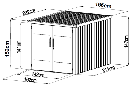 Zahradní skříň na kola AVOCADO