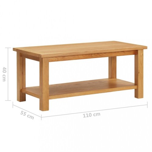 Konferenční stolek masivní dubové dřevo Dekorhome