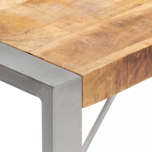 Jídelní stůl hnědá / šedá Dekorhome - ROZMĚR: 140x70x75 cm