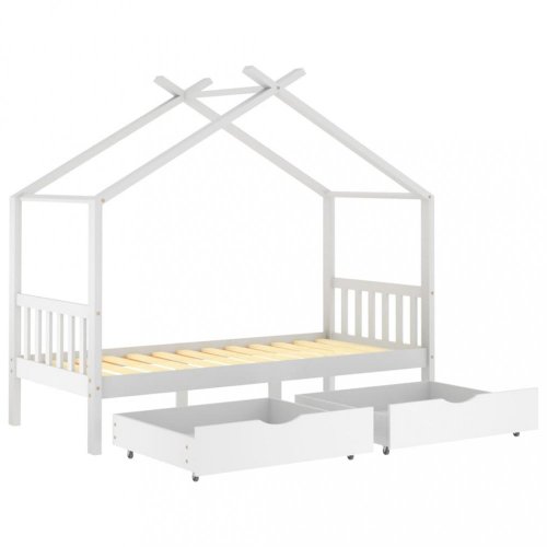 Detská posteľ 90x200 borovice Dekorhome - BAREVNÁ VARIANTA: Biela