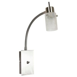 Nástenná lampa, nástenné svietidlo, lampa na rameno, 1X40W, G9, matný nikel, ĽADOVÉ KRÁĽOVSTVO