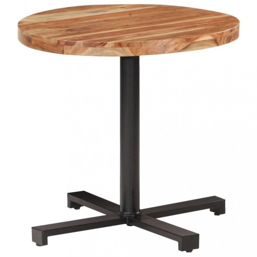 Bistro stôl okrúhly hnedá / čierna Dekorhome - ROZMER: ø 80 cm