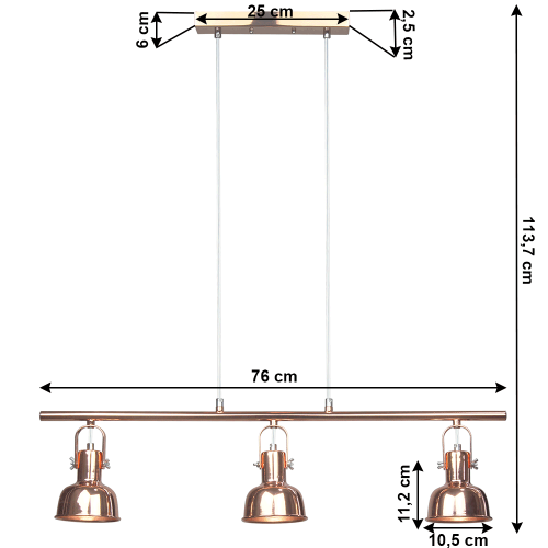 Závěsná lampa AVIER TYP 4