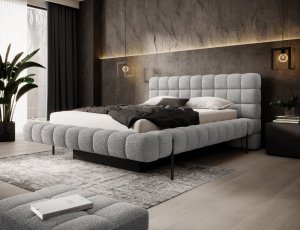 Purpurová posteľ + kovový rám/liquid/nádoba 140x200