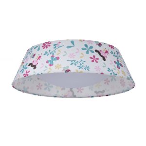 Stropní lampa pro dívky, stropní lampa 16W LED 6500K se stínidlem