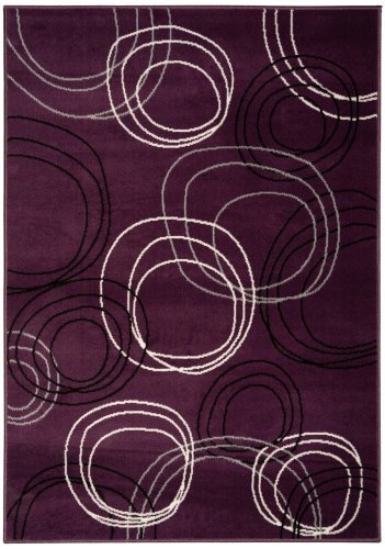 Kusový koberec Circles lila 160x230 cm