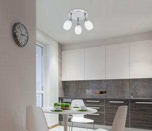 LED stropní svítidlo SMD 3x6W 34cm RICO CHROM