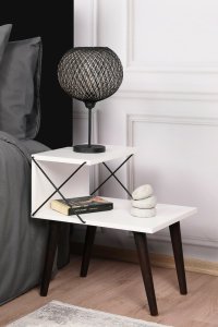 Nočný stolík Cross - White