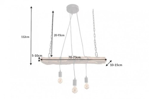 Závěsná lampa IDAIA Dekorhome