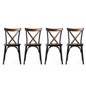 Súprava stoličiek (4 kusy) Ahşap Ekol - 261 V4