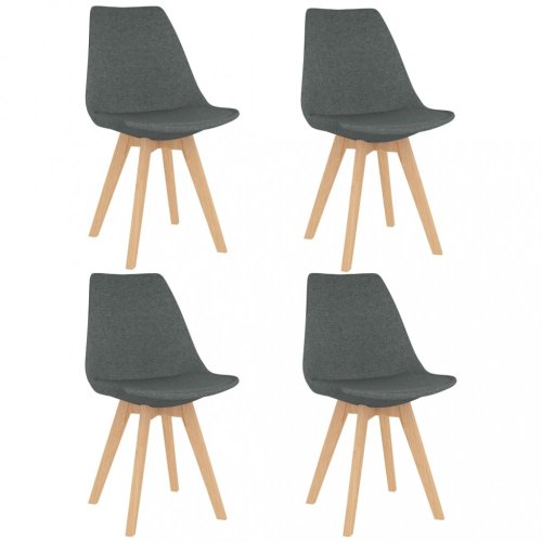 Jídelní set 4+1 buk / látka / plast Dekorhome