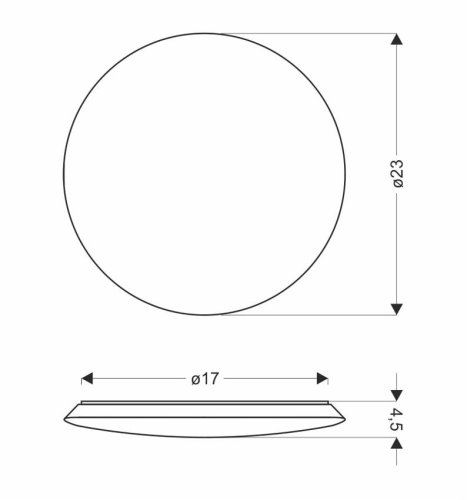 LED stropní svítidlo bílé 12W 4000K Mega