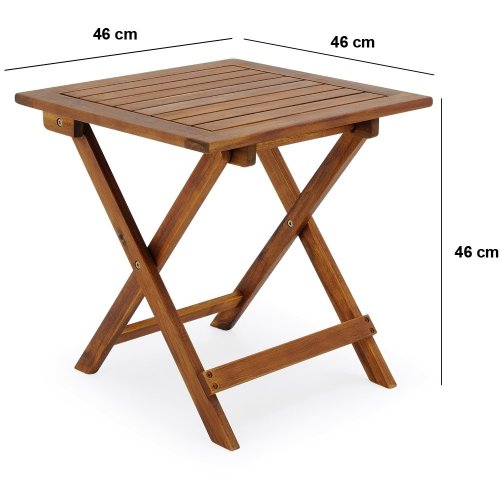 Skládací zahradní stolek akácie D0030 Dekorhome