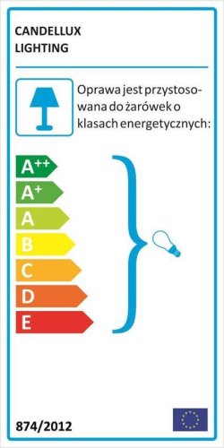 Stropní lampa Hamp E27 bílá