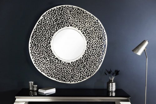 Závěsné zrcadlo ESUS Dekorhome 112 cm - BAREVNÁ VARIANTA: Stříbrná