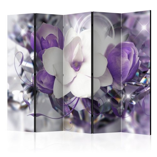 Paraván Purple Empress Dekorhome - ROZMER: 135x172 cm (3-dielny)