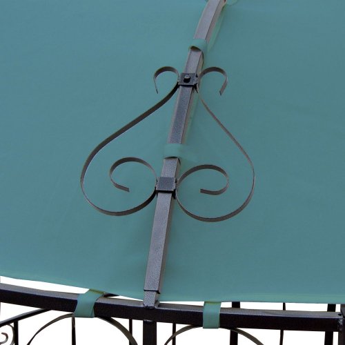 Zahradní pergola 3 x 3 m Almeria - BAREVNÁ VARIANTA: Hnědá / červená