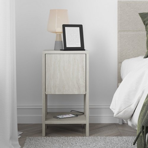 Nočný stolík Ema - Travertine
