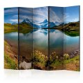 Paraván - Lake with mountain reflection, Switzerland [Room Dividers]