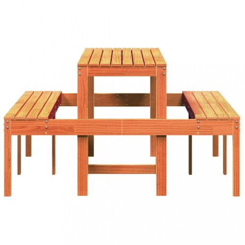 Piknikový stůl voskově hnědý 160x134x75 cm masivní borové dřevo