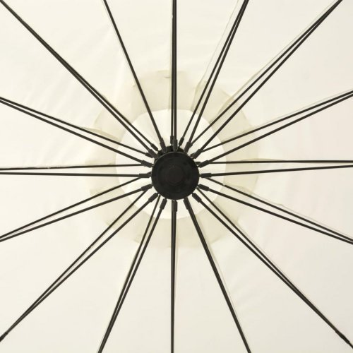 Závěsný slunečník Ø 300 cm hliníková tyč Dekorhome - BAREVNÁ VARIANTA: Šedohnědá taupe