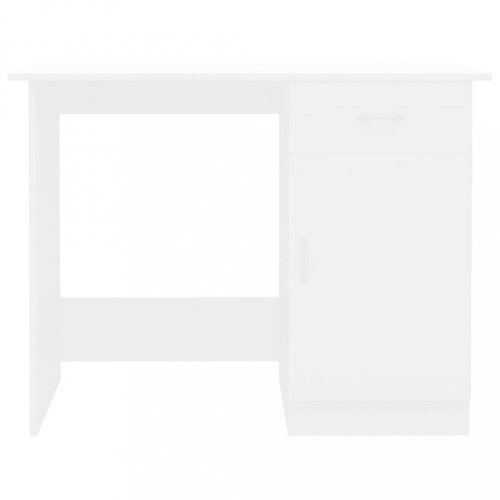 Psací stůl se skříňkou 100x50 cm Dekorhome - BAREVNÁ VARIANTA: Bílá