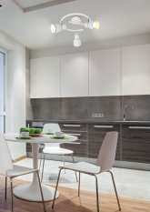 Stropné svietidlo biele/chrómové špirálové 3xE14 Fido