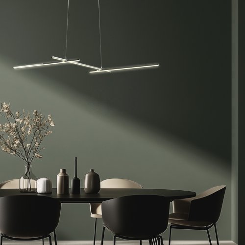 Závesné chrómové svietidlo APETI THASOS LED 23W 103cm