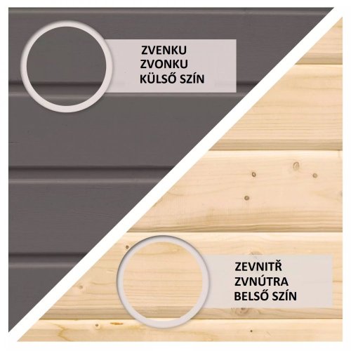Vonkajšia fínska sauna SKROLLAN 2 vr. kachlí