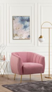 Kreslo ušiak Istiridye - Rose