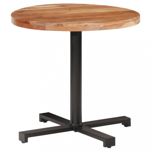 Bistro stôl okrúhly hnedá / čierna Dekorhome - ROZMER: ø 50 cm