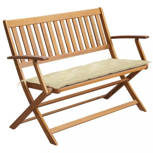Zahradní lavice s poduškou 120 cm Dekorhome