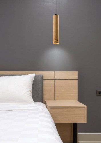 Závesná lampa TUBO 1xGU10 25 cm - BAREVNÁ VARIANTA: Hnedá