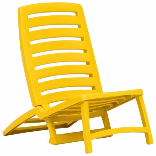 Skládací plážové židle 4 ks plast Dekorhome - BAREVNÁ VARIANTA: Modrá